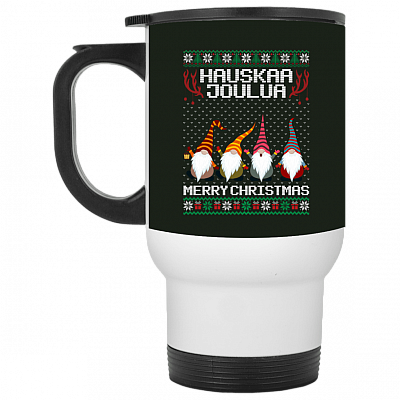 14 oz. White Travel Mug