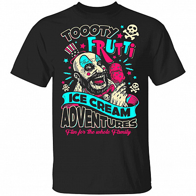 Funny Toooty Frutti Ice Cream Horror Movie Characters T-Shirt