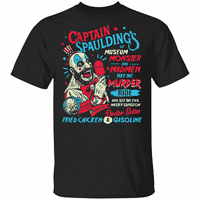 Museum of Monsters and Madmen Horror Movie Characters T-Shirt