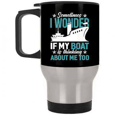 14 oz. Silver Travel Mug