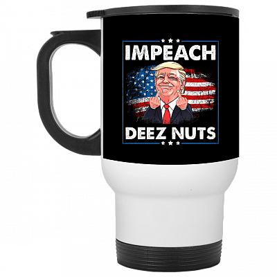 14 oz. White Travel Mug