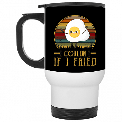 14 oz. White Travel Mug