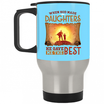 14 oz. Silver Travel Mug