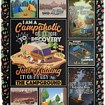 I Am A Campaholic On The Road To Recovery Just Kidding Fleece Blanket - Sherpa Blanket