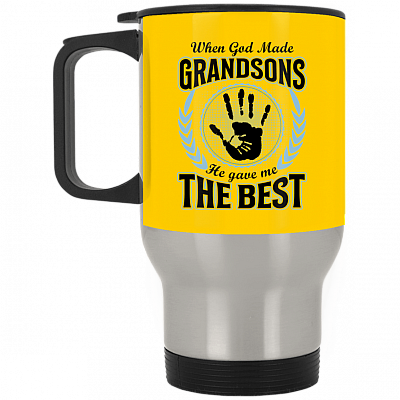 14 oz. Silver Travel Mug