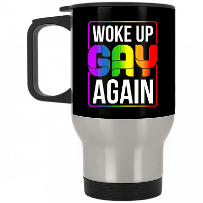 14 oz. Silver Travel Mug