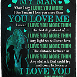 When I Say I Love You More I Don't Just Mean I Love You More Than You Love Me Fleece Blanket - Sherpa Blanket