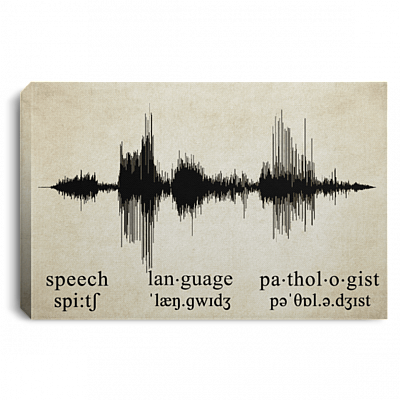 Speech Language Pathologist SPL Framed Canvas - Unframed Poster