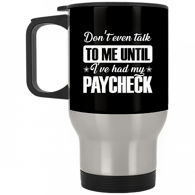 14 oz. Silver Travel Mug