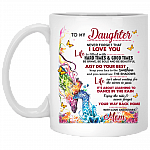 To My Daughter Never Forget That I Love You Ceramic Coffee Mug - Beer Stein -Water Bottle