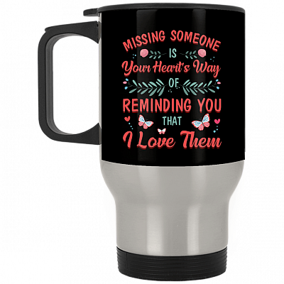 14 oz. Silver Travel Mug