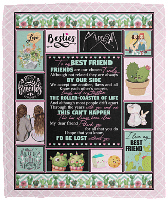 To My Best Friend Thank You For All That You Do Fleece Blanket - Premium Sherpa Blanket - Woven Blanket