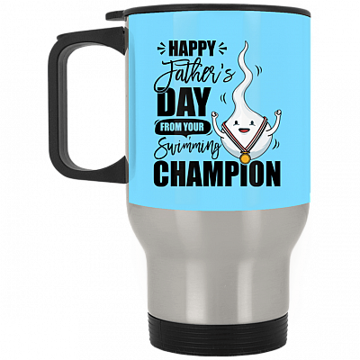 14 oz. Silver Travel Mug