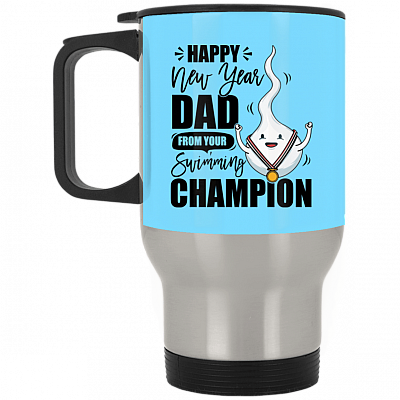 14 oz. Silver Travel Mug