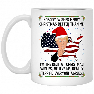 Nobody Wishes Merry Christmas Better Than Me Coffee Mug - Beer Stein - Water Bottle - Color Changing Mug