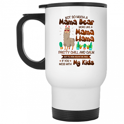 14 oz. White Travel Mug