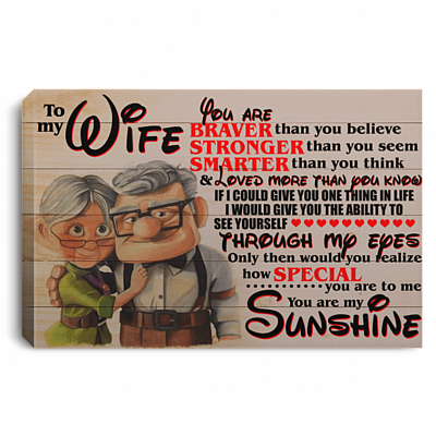 To My Wife Never Forget That I Love You Gallery Framed Canvas Prints – Unframed Poster - Home Decor Wall Art