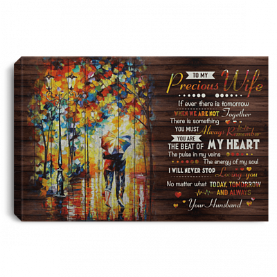 To My Precious Wife Unframed Canvas - Framed Poster - To My Wife GIft