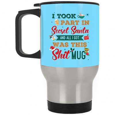 14 oz. Silver Travel Mug