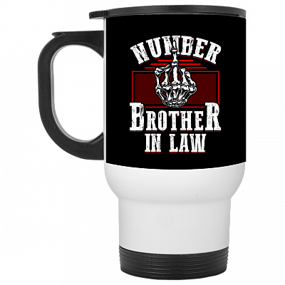 14 oz. White Travel Mug