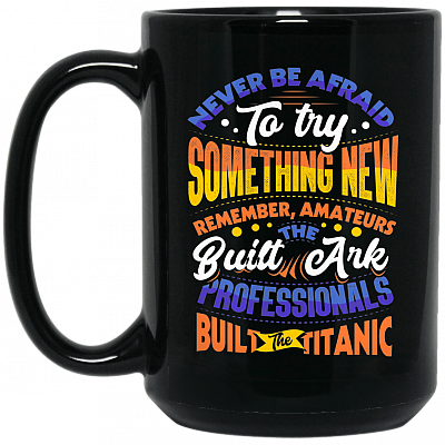 15 oz. Black Mug