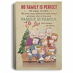 No Family is Perfect Family Is Family Framed Canvas Prints - Unframed Poster - Home Decor Wall Art