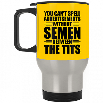 14 oz. Silver Travel Mug