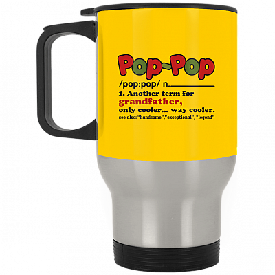 14 oz. Silver Travel Mug