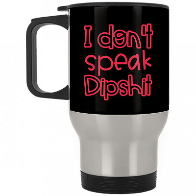 14 oz. Silver Travel Mug