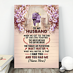 7VT. To My Husband Personalized Canvas mockup 2