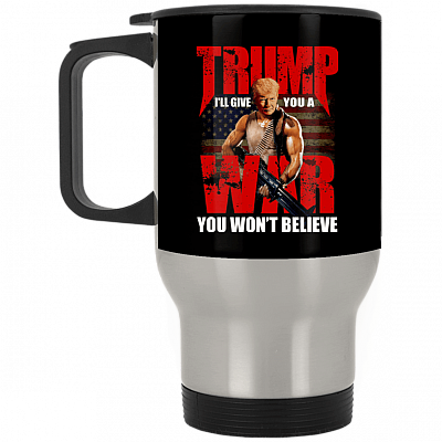 14 oz. Silver Travel Mug