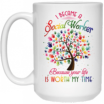 15 oz. White Mug