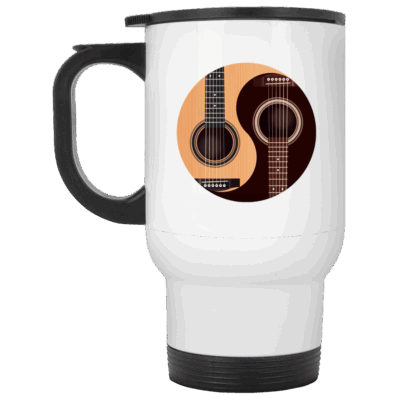 14 oz. White Travel Mug