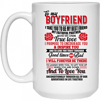 15 oz. White Mug