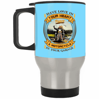 14 oz. Silver Travel Mug