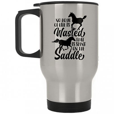 14 oz. Silver Travel Mug