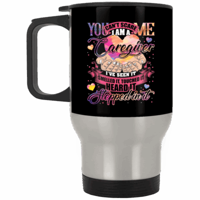 14 oz. Silver Travel Mug