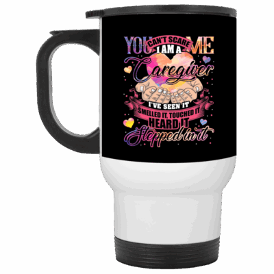 14 oz. White Travel Mug