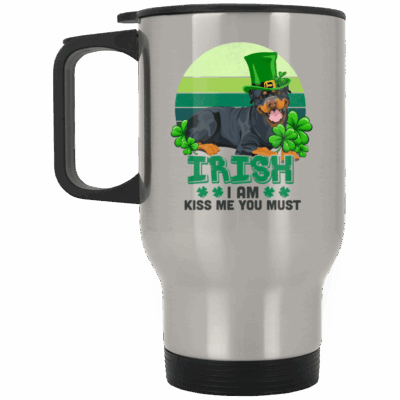 14 oz. Silver Travel Mug
