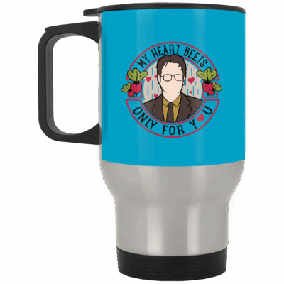 14 oz. Silver Travel Mug