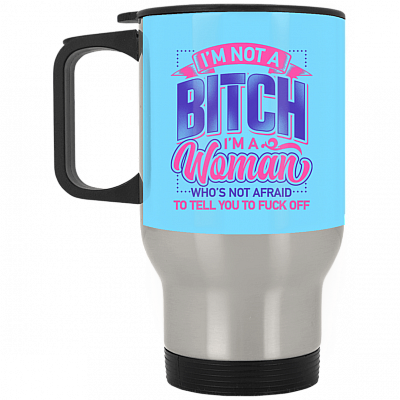 14 oz. Silver Travel Mug