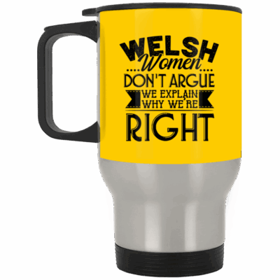 14 oz. Silver Travel Mug