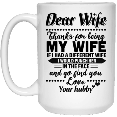 15 oz. White Mug