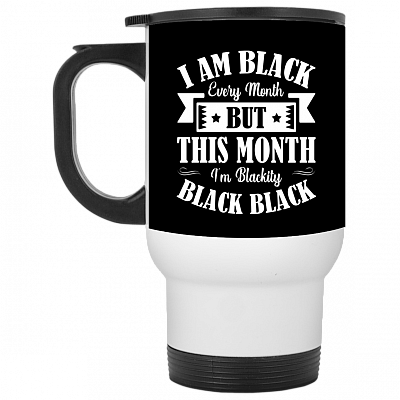 14 oz. White Travel Mug