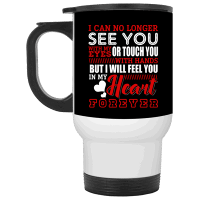 14 oz. White Travel Mug