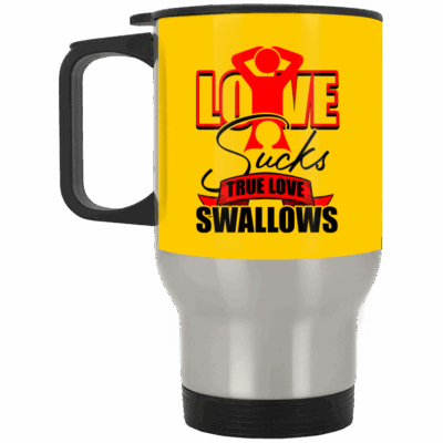 14 oz. Silver Travel Mug