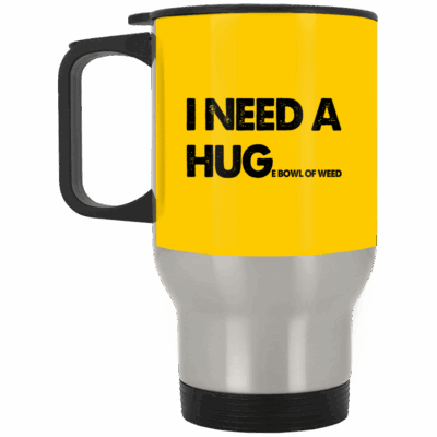 14 oz. Silver Travel Mug