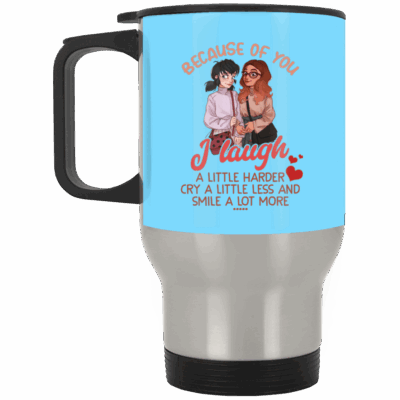 14 oz. Silver Travel Mug
