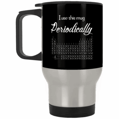 14 oz. Silver Travel Mug