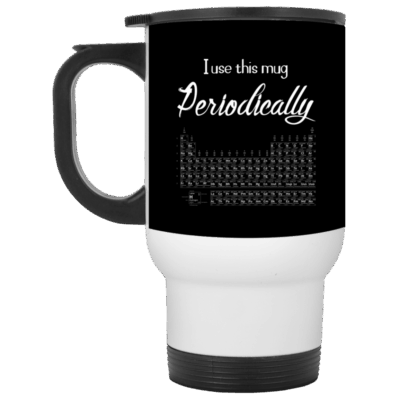 14 oz. White Travel Mug